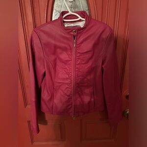 EUC Wilson Maxima Women’s Magenta Pink Leather Jacket